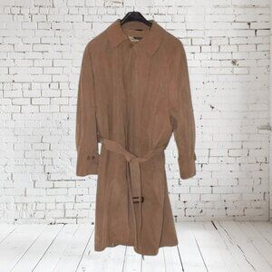 Vintage F.R. Tripler Men's Microfiber Mac Coat with Belt Liner Interior Pockets